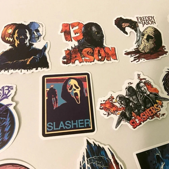 Lot of 51 Assorted Slasher Movie Stickers Halloween Scream Jason Freddy - Picture 16 of 16